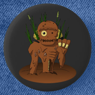 Mud Zombie Dorotabo Japanese Yokai Ronde Button 5,7 Cm