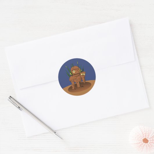 Mud Zombie Yokai Dorotabo Ronde Sticker (Envelop)