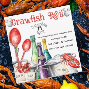 Mudbug Party en Crawfish Boil Kaart
