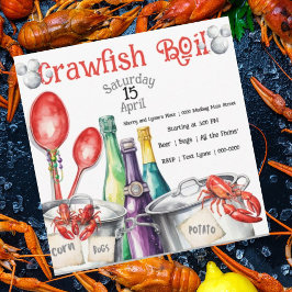 Mudbug Party en Crawfish Boil Kaart