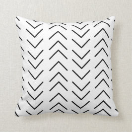 Mudcloth Black en White Kussen