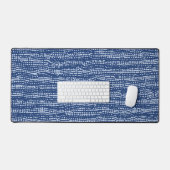Mudcloth Stitch Stripes in Indigo Blue Bureaumat (Keyboard & Muis)
