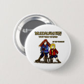Muddaughters - walvissen van de muur ronde button 5,7 cm (Voorkant /achterkant)