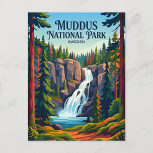 Muddus Nationaal Park Zweden Briefkaart