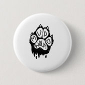 Muddwolf Logo Ronde Button 5,7 Cm (Voorkant)