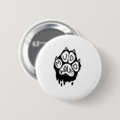 Muddwolf Logo Ronde Button 5,7 Cm (Voorkant /achterkant)