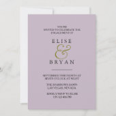 Muddy Blush Moderne Engagement Invitation (Devant)