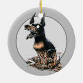 Muddy Boo Buddy Ceramic Ornament (Achterkant)