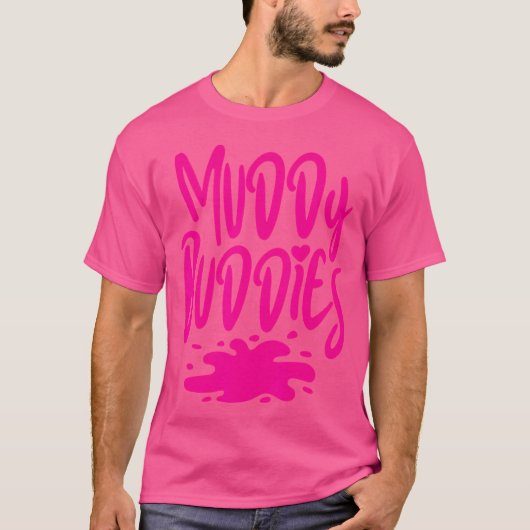 Muddy Buddies Leuke Modder Runner Modderaar Modder T-shirt (Voorkant)