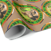 Muddy Buffalo African Safari Wrapping Paper Cadeaupapier (Rol Hoek)