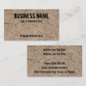 Muddy Ground Afbeelding - Aangepaste Visitekaartje (Voorkant / Achterkant)