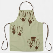 Muddy Hands en Polka-Stippen All-Over Print Apron Schort (Voorkant)