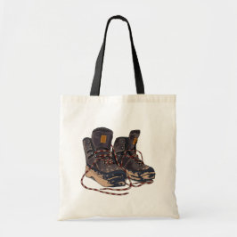 Muddy Hiking Boots Graphic Outdoor Adventure Tote Bag