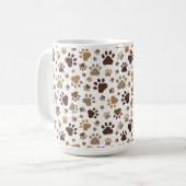 Muddy Paw Print Coffee Mug (Devant gauche)