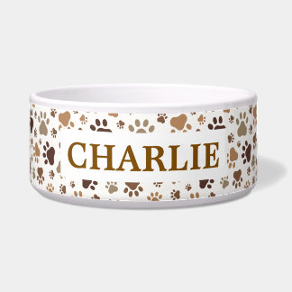 Muddy Paw Prints - Customisable Pet Food Bowl Voerbakje