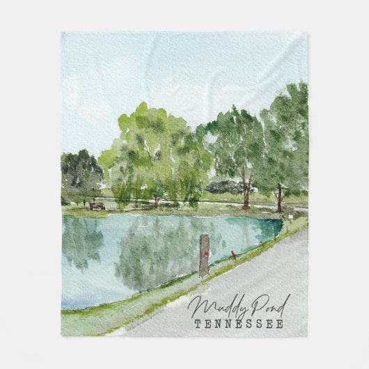 Muddy Pond Fleece Deken - KN (Voorkant)