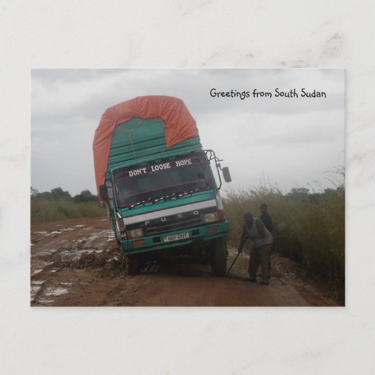 Muddy Road Briefkaart (Voorkant)