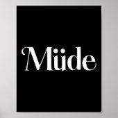 Müde Funny Saying Bro Teens Boys Kids Christmas Pa Poster (Voorkant)