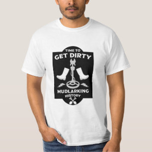 Mudlarking rivierbeddenschattenjacht t-shirt