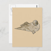 Mudskipper Fish. Briefkaart (Voorkant / Achterkant)