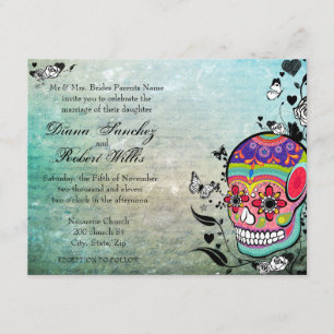 Muerte Dag van de dode Calaveras Suikerschedel Kaart