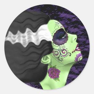 Muertos Bride Ronde Sticker