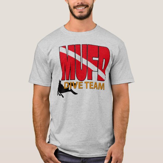 MUFD Dive Team SCUBA Diver Shirt (Voorkant)