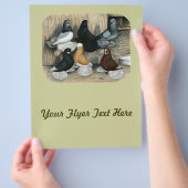 Muffed Tumbler Pigeons Flyer (Hand)