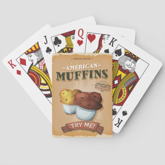  Muffin Ad Pokerkaarten (Achterkant)