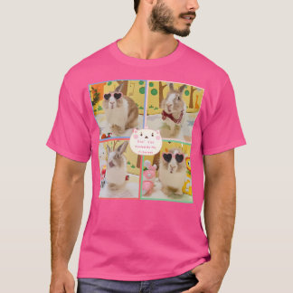Muffin Bunny Glasses Schattige T-shirt