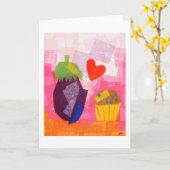 Muffin Love Kaart (Gele Bloem)