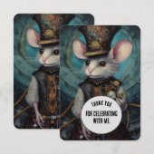 Muffin Merci Steampunk animal Custom (Devant / Derrière)