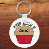 Muffin Mustache Sleutelhanger (Voorkant)