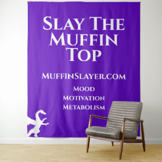 Muffin Slayer Dragon legt de Muffin Top Tapestry Wandkleed