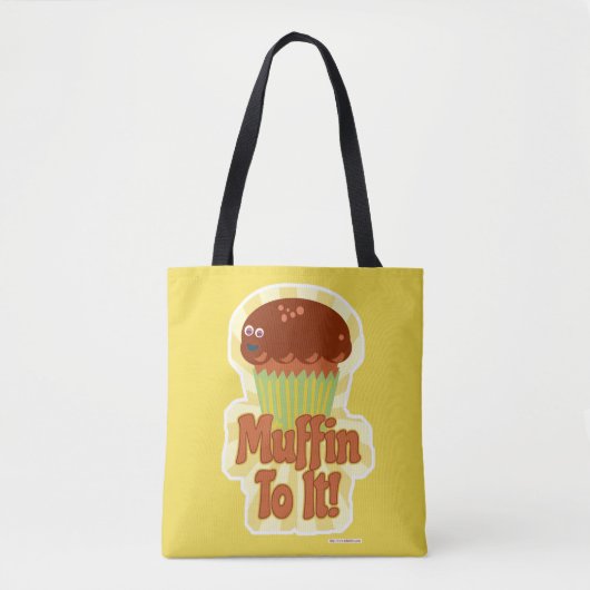 Muffin to it Giant Character Funny Cartoon Draagtas (Voorkant)