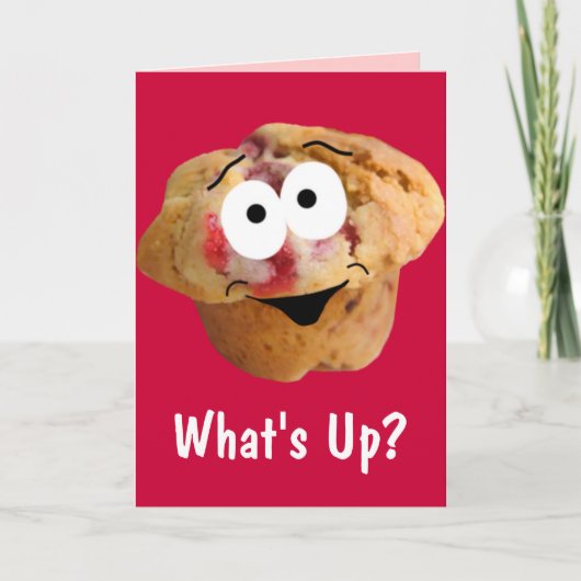 Muffin wat omhoog om het even wanneer Kaart is (Voorkant)