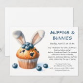 Muffins & Bunnies - Invitation à la fête de pâtiss (Devant / Derrière)