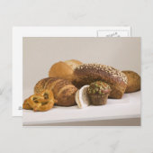 Muffins en maaltijdrollen briefkaart (Voorkant / Achterkant)