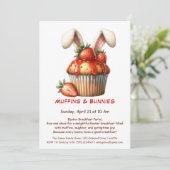 Muffins & Mornings – Paasontbijt Kaart (Staand voorkant)