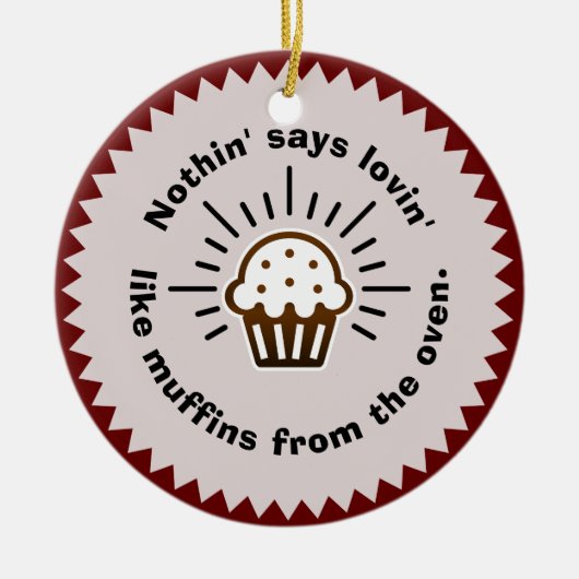 Muffins van het Oven Ornament (Voorkant)