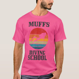 Muffs Diving School Grappig Scuba Diver Gift T-shirt