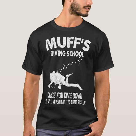 Muffs Diving School T-shirt (Voorkant)