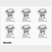 MUFFYN VIERKANTE STICKER (Vel)