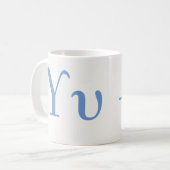 Mug Γ droite ρ équation droite Λ τ  ύ  - grec Upsilon (Devant gauche)