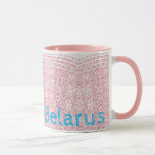 Mug Б funky Biélorussie е л а р с у Coupe folk Cross S