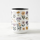 Mug С collecte des fleurs vectorielles (Centre)