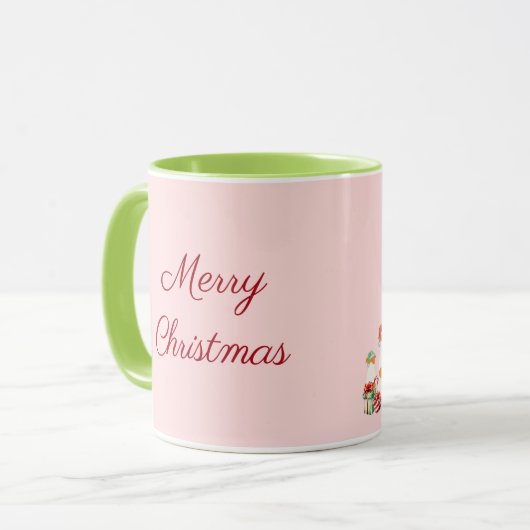 MUG かわいいジャックラッセルテリアのクリスマス♡ (Devant gauche)
