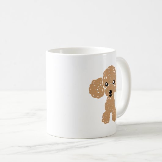 MUG かわいいトイプードル (Devant droit)