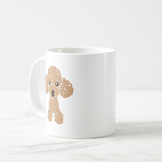 MUG かわいいトイプードル (Devant gauche)