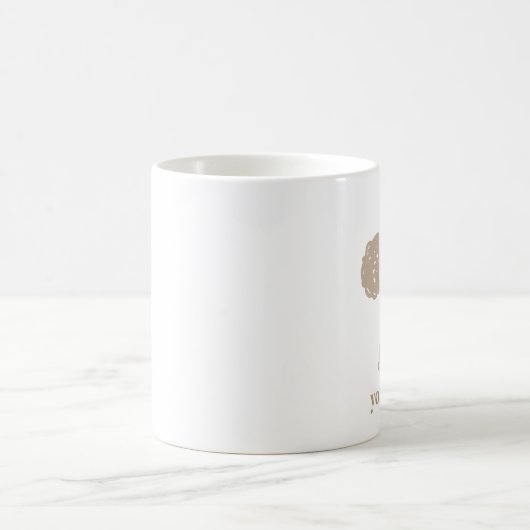 MUG かわいいトイプードル(ベージュ)名入れ (Centre)